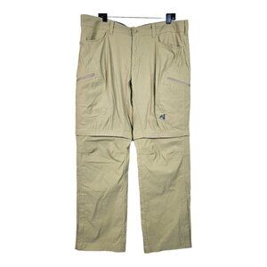 Eddie Bauer Pants Mens 40x32 Beige Khaki First Ascent Convertible Hybrid Shorts